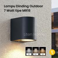 Gambar Lampu Dinding Outdoor LED 7 watt Wall Light LED 7w Taman Oval MR16 dari Liten Home Center undefined 1 Tokopedia