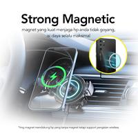 Gambar Micropack Car Charger Magnetic Wireless 15 Watt Powermotor Magnetic dari Micropack Indonesia undefined 4 Tokopedia