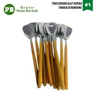 Gambar Susuk Stainless Gagang Kayu Susuk Bolong Gagang Kayu Spatula Kayu - Kecil dari GROSIR PADA BERKAH undefined 3 Tokopedia