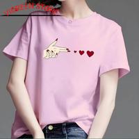 Gambar BAJU KAOS WANITA KATUN IMPORT PREMIUM SHOT A LOVE S-M-L-XL-XXL-3XL-4XL - Ungu, M dari VS vioreen store undefined 2 Tokopedia