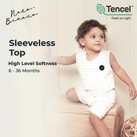 Gambar Nero Bianco Tencel Sleeveless Top - Baju Bayi Lucu | Kutung Bayi - Hitam, 6-9 Bulan dari Nero Bianco Official Store undefined 1 Tokopedia