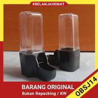 Gambar cepuk dispenser tabung pendek tempat pakan atau minum burung - sepasang isi 2 dari OBSJ14 undefined 2 Tokopedia