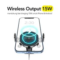 Gambar Micropack Car Charger Magnetic Wireless 15 Watt Powermotor Magnetic dari Micropack Indonesia undefined 3 Tokopedia