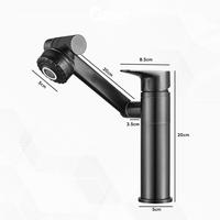 Gambar Keran Air Wastafel Putar 360° Sink Tap Kran Dapur Flexibel Hitam dari Gavintoys undefined 4 Tokopedia