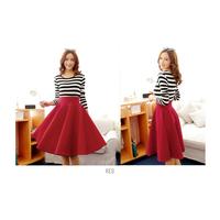 Gambar Rok Pendek Biru Elektrik Super Flare Midi Skirt Import Korea Premium dari MARTOB Organizer undefined 4 Tokopedia