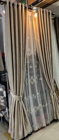 Gambar Gorden Blackout Motif Self-Design Import Premium - Arizona - Abu Tua, 4 Lipatan dari SA Interior_NEW undefined 4 Tokopedia