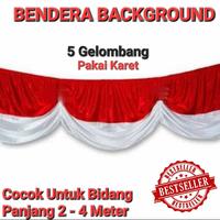 Gambar Bendera Background Merah Putih 5 Gelombang Pakai Karet Bahan Velez dari Berrbi Shop_NEW undefined 1 Tokopedia