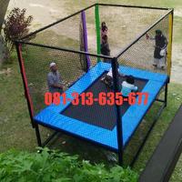 Gambar TERBARU Trampolin Variasi Kotak RCT-1 Tempat Bermain Anak di Rumah dari trampolineshop undefined 4 Tokopedia