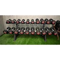 Gambar Dumbbell Set 2.5kg - 30kg Total 390kg Plyourethane Fixed Barbel Target dari ALAT FITNES IMPORT INDONESIA undefined 2 Tokopedia