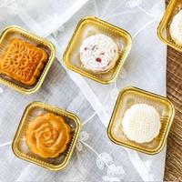 Gambar mika mooncake 50gr 75gr 100gr 125gr tray gold moon cake mika kue bulan dari Husa Packaging undefined 2 Tokopedia