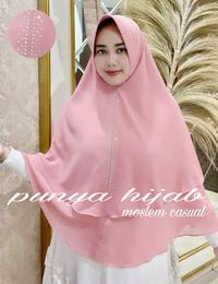 Gambar Hijab Khimar Jilbab instan Payet 2 Layer Ceruty Babydoll - Hitam dari Punya hijab_NEW undefined 1 Tokopedia