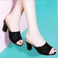 Gambar Sandal Hak Tahu Model Heels Pesta Wanita Cewek PerempuanTerbaru Murah - Hitam, 39 dari yama abadi undefined 1 Tokopedia
