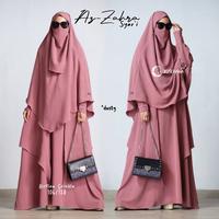 Gambar azahra syari setelan gamis wolvis busui umbrella polos niqob cadar dari Wirawan Asli undefined 5 Tokopedia