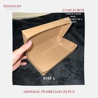Gambar PAPER LUNCH BOX BAHAN KRAFT / KRAFT FULL LAMINASI SIZE S, M & L - S dari kemas.in undefined 4 Tokopedia