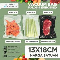 Gambar Plastik Vacuum Vacum Bag Polos / Embossed Vakum Bag Delkochoice 13x18 - Embossed Black dari Aneka Bungkus undefined 1 Tokopedia