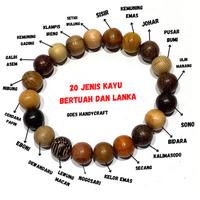 Gambar Gelang kayu 20 jenis kayu galih 10 mm dari Goes Handycraft undefined 1 Tokopedia