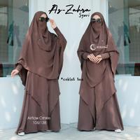 Gambar azahra syari setelan gamis wolvis busui umbrella polos niqob cadar dari Wirawan Asli undefined 2 Tokopedia