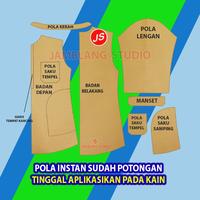 Gambar Pola Instan Baju Koko Kurta Lengan Panjang ( IS 008 ) - XXS dari Jamblang Store undefined 4 Tokopedia