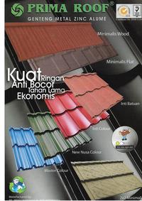 Gambar Genteng metal pasir tebel 025 Merk Ceria by Prima Roof - 1 x 4 daun, Merah dari megah atap mandiri undefined 2 Tokopedia