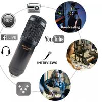 Gambar Microphone Condenser BM800 Free Jack Audio Splitter 3.5mm Mic BM 800 - Putih-Silver dari LoHaI undefined 3 Tokopedia