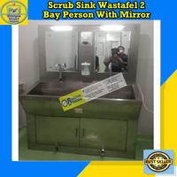 Gambar Scrub Sink Station 2 Person Stainless - Wastafel Foot Pedal ST02-03 dari Tricipta Bangun Teknik undefined 1 Tokopedia