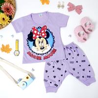 Gambar SETELAN ANAK PEREMPUAN GAMBAR MICKEY MINNIE MOUSE PREMIUM 3 WARN - Pink Pastel, All Size dari Mr Kids Wear undefined 2 Tokopedia