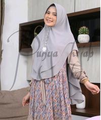Gambar Hijab Khimar Syari Jilbab Instan 2 Layer Ceruty Babydoll Ceruti Muslim - Hitam dari Punya hijab_NEW undefined 3 Tokopedia