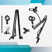 Gambar Paket Komplit BM8000 Soundcard Mixer V8 Phone Stand Mic Stand Original dari LoHal undefined 4 Tokopedia