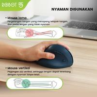Gambar Robot Guru Master 1 Mouse Wireless Vertical Ergonomic 2.4G Dual Mode dari Shopedia Bandung undefined 3 Tokopedia