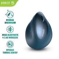 Gambar Robot Guru Master 1 Mouse Wireless Vertical Ergonomic 2.4G Dual Mode dari Shopedia Bandung undefined 1 Tokopedia
