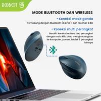 Gambar Robot Guru Master 1 Mouse Wireless Vertical Ergonomic 2.4G Dual Mode dari Shopedia Bandung undefined 4 Tokopedia