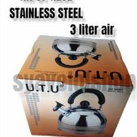 Gambar teko bunyi kettle bunyi stainless steel - 3 liter dari Syavel Olshop undefined 2 Tokopedia