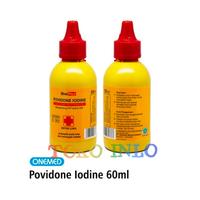 Gambar Povidone Iodine 10% 60 ml/Larutan Antiseptik Luka Merk Onemed dari Inlo.alkes undefined 1 Tokopedia