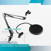 Gambar Paket Mic BM8000 Soundcard V8s Stand Arm Home Recording Terbaik dari LoHal undefined 4 Tokopedia
