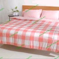 Gambar kain sprei dan gorden motif kotak emily meteran lebar 240 cm grade A - emily peach, 1meter dari THELEGENDS OFFICE undefined 4 Tokopedia
