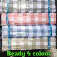 Gambar kain sprei dan gorden motif kotak emily meteran lebar 240 cm grade A - emily peach, 1meter dari THELEGENDS OFFICE undefined 1 Tokopedia