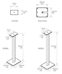 Gambar Kanto SP32 SP 32 - Premium Metal Speaker Floor Stand - 81cm Universal dari Lapakitem indonesia undefined 4 Tokopedia