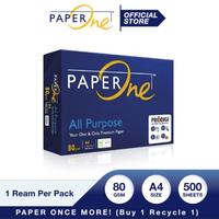 Gambar Paper One A4 80 Gram / 1 rim / 500 lembar / Kertas Fotocopy dari Atkmurah.888 undefined 1 Tokopedia