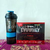 Gambar Evolene EvoWhey 12 Sachet 420 Gram 5,2 Gr BCAA Evolene Whey Protein - Strawberry, Evowhey 12 S dari Hot Suplemen undefined 1 Tokopedia