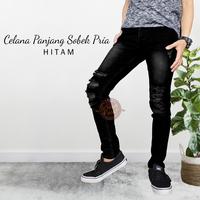 Gambar Celana Sobek Tembus Soft Jeans Pensil Skinny - Biru Muda, 29 dari Grosirpusatsurabaya undefined 4 Tokopedia