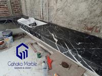 Gambar Kitchen Set Marble | Marmer Slab Hitam | Nero Marquina Marble dari Marbletoptable undefined 4 Tokopedia