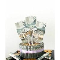 Gambar BUCKET PAKET MONEY CAKE PECAH RP.2.000 / KUE UANG ASLI / BOUQUET BUNGA - 1 Tingkat dari Averia Buket Shop undefined 3 Tokopedia