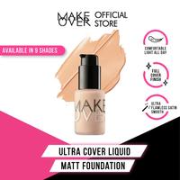 Gambar MAKE OVER Ultra Cover Liquid Matt Foundation 33 ml - Matte Foundation - 01 Ochre dari Bubblie_id undefined 2 Tokopedia