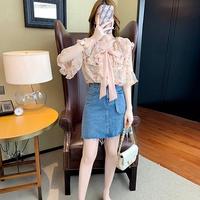 Gambar Atasan Blouse CADILE Tie Neck Import/Blouse Wanita/Blouse Korean Style - Pink dari Dewi Id undefined 3 Tokopedia