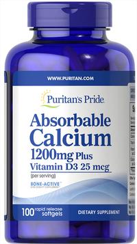 Gambar Puritan Absorbable Calcium 1200 mg + Vitamin D 1000 IU isi 100 Softgl dari Healing Solutions Real undefined 4 Tokopedia