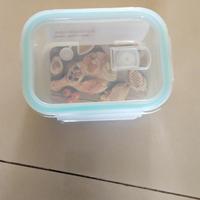 Gambar Glass lunch box 680 ml tempat makan glass food container dari haagenpetshop undefined 1 Tokopedia