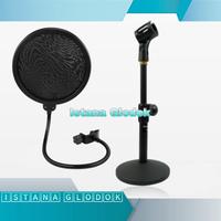 Gambar Paket Komplit Mic BM8000 Soundcard V8 Stand Meja Pop Filter dari LoHal undefined 4 Tokopedia