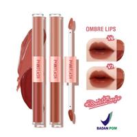 Gambar PINKFLASH DoubleSense Lip Matte Velvet Tint Ombre Lips 2in1 - V6 dari STATIONS Beauty undefined 1 Tokopedia