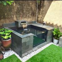 Gambar kolam ikan koi/kolam minimalis/kolam air terjun dari Rumah bunga walakinyoi undefined 2 Tokopedia