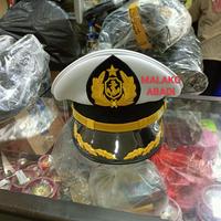 Gambar Topi pet PDU Pelayaran Logo + list + padi & kapas - Putih, 60 dari Malako Abadi undefined 1 Tokopedia